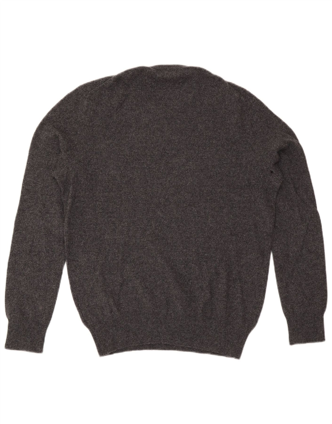 Suéter masculino Polo Ralph Lauren com gola redonda e lã cinza médio