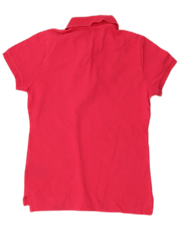 Polo Ralph Lauren Camisa masculina skinny pequena de algodão rosa