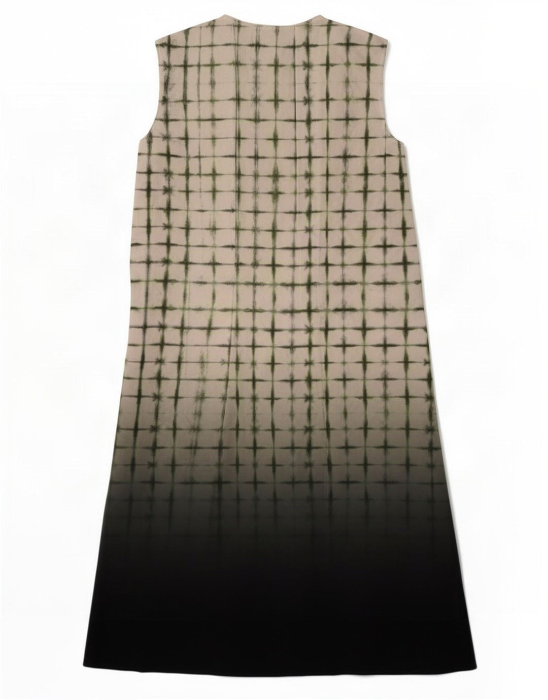 Cos Vestido feminino sem mangas para barraca EU 40 poliéster xadrez branco médio