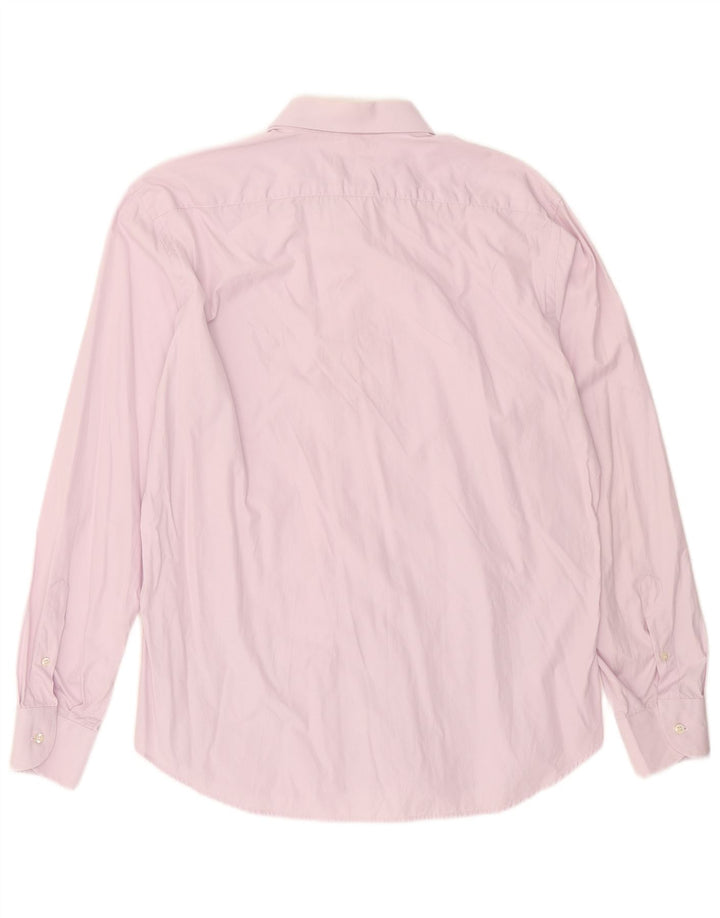 Camisa masculina Roccobarocco tamanho 42 16 1/2 grande algodão roxo