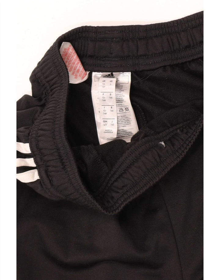 Calças de treino Adidas meninos 13-14 anos preto poliéster
