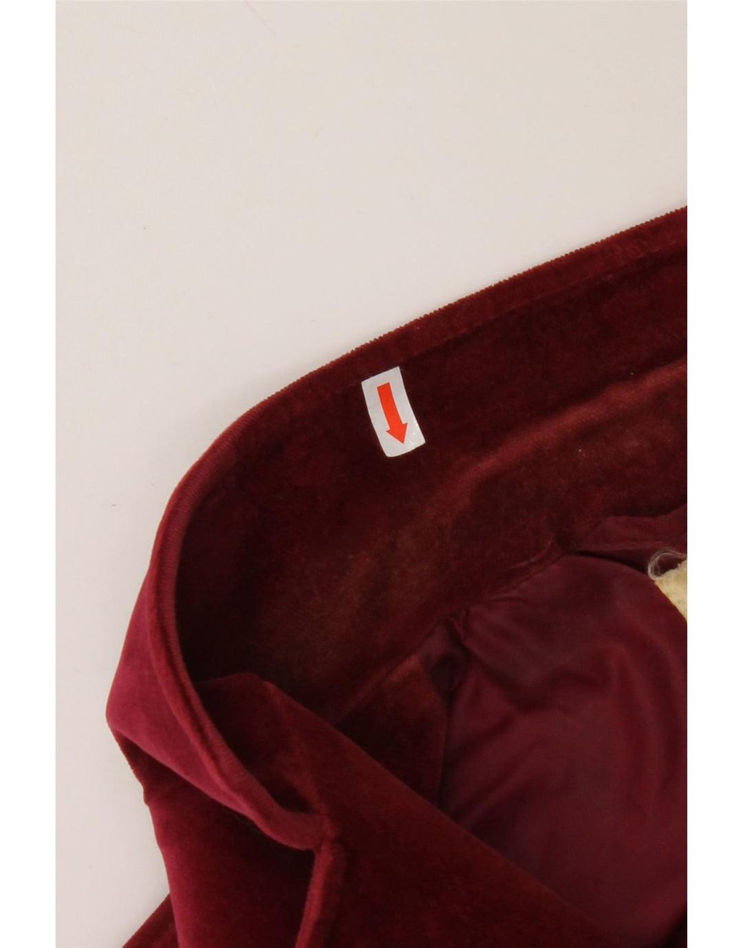 Jaqueta blazer feminina de veludo com 2 botões COUNTRY CASUALS Reino Unido 14 grande Borgonha