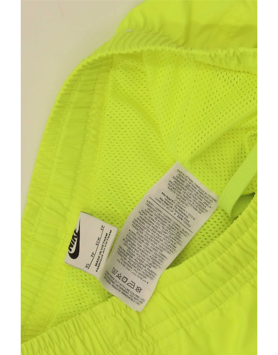 Shorts esportivos gráficos masculinos Nike XS amarelo poliéster