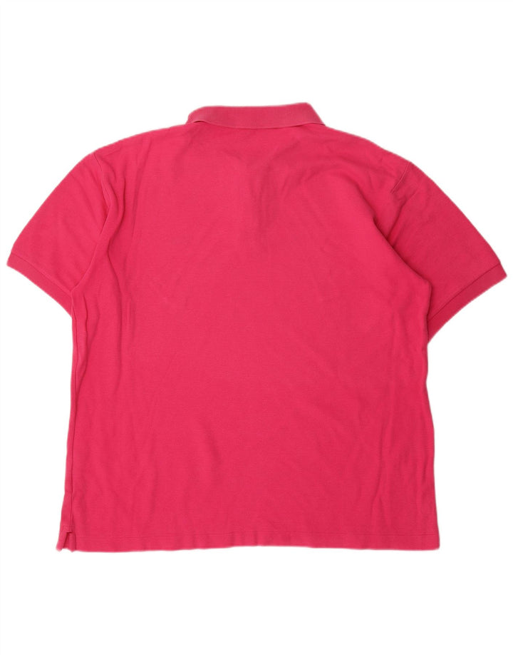 Camisa polo masculina Fila IT 52 grande algodão rosa