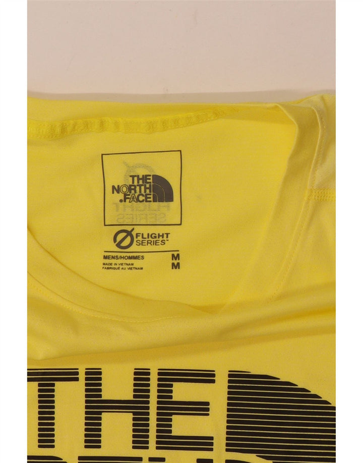 Camiseta gráfica masculina The North Face Top amarelo médio