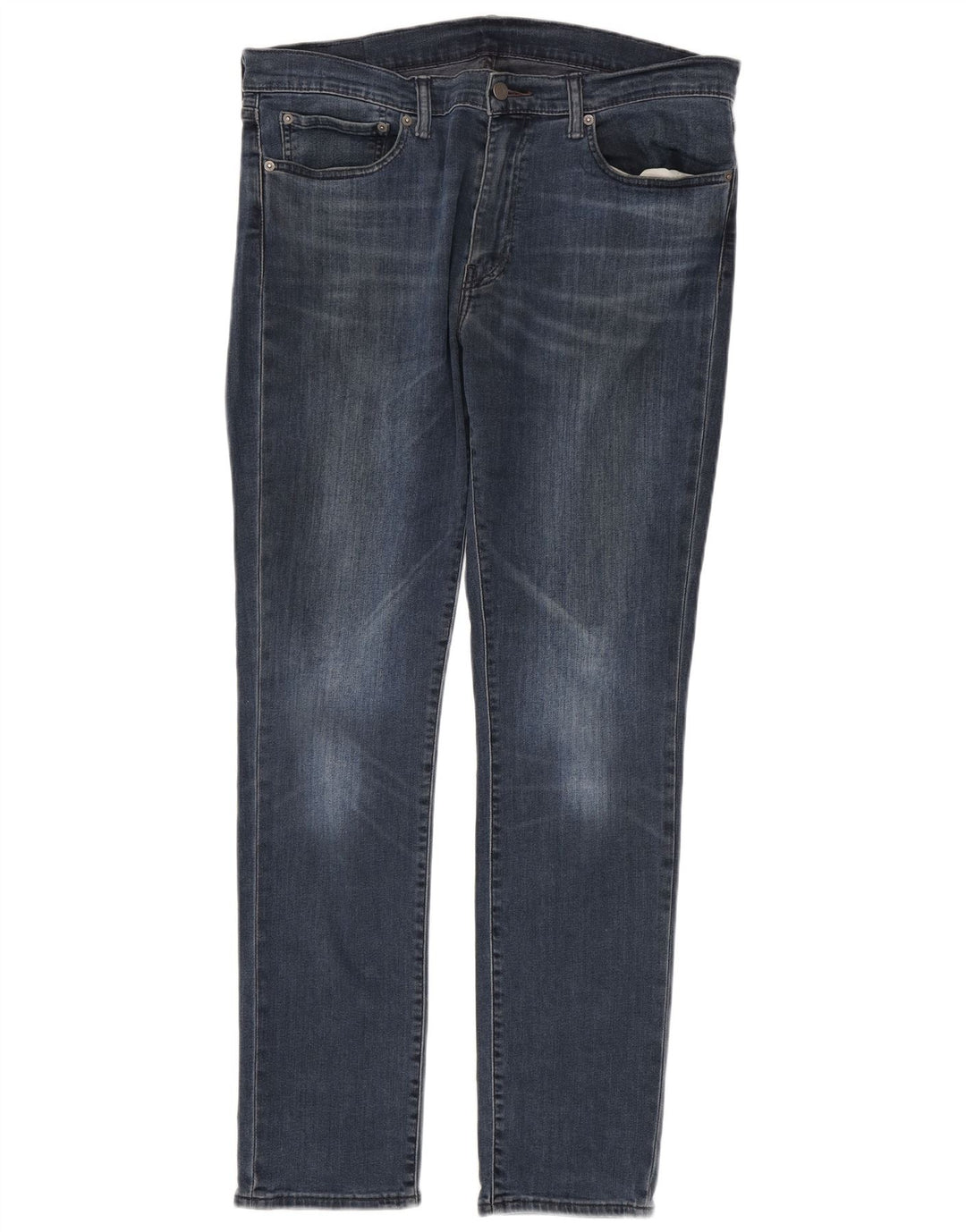 Levi's Masculino 511 Slim Jeans W36 L32 Azul Marinho Algodão