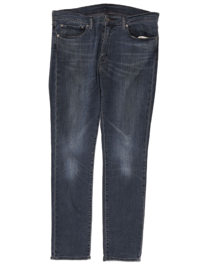 Levi's Masculino 511 Slim Jeans W36 L32 Azul Marinho Algodão