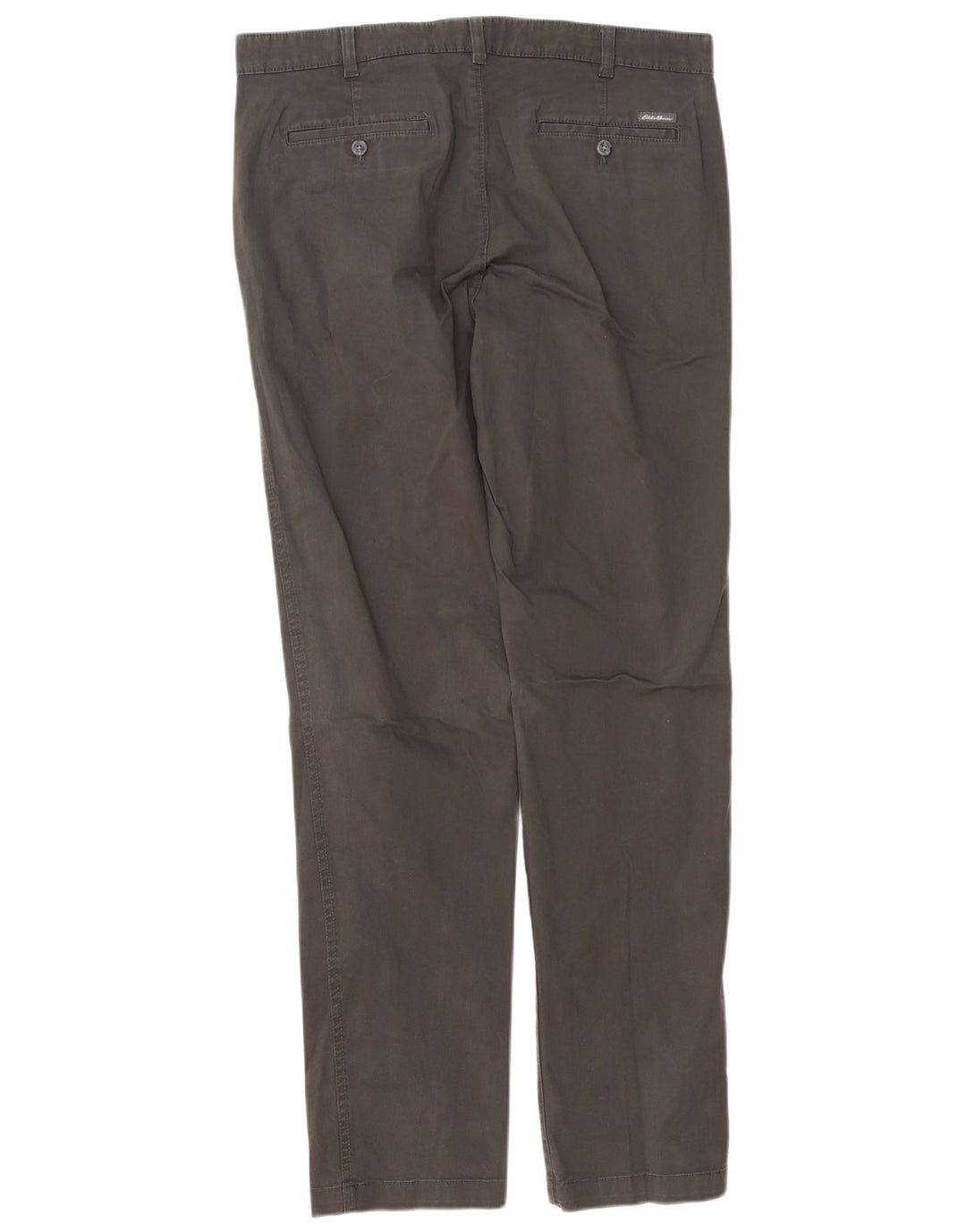 EDDIE BAUER Calça Chino Masculina Reta W36 L34 Algodão Cinza