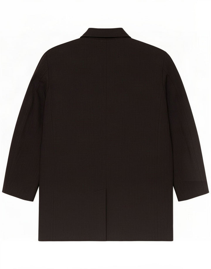 Trussardi Mens Overcoat UK 40 Large Gray Wool