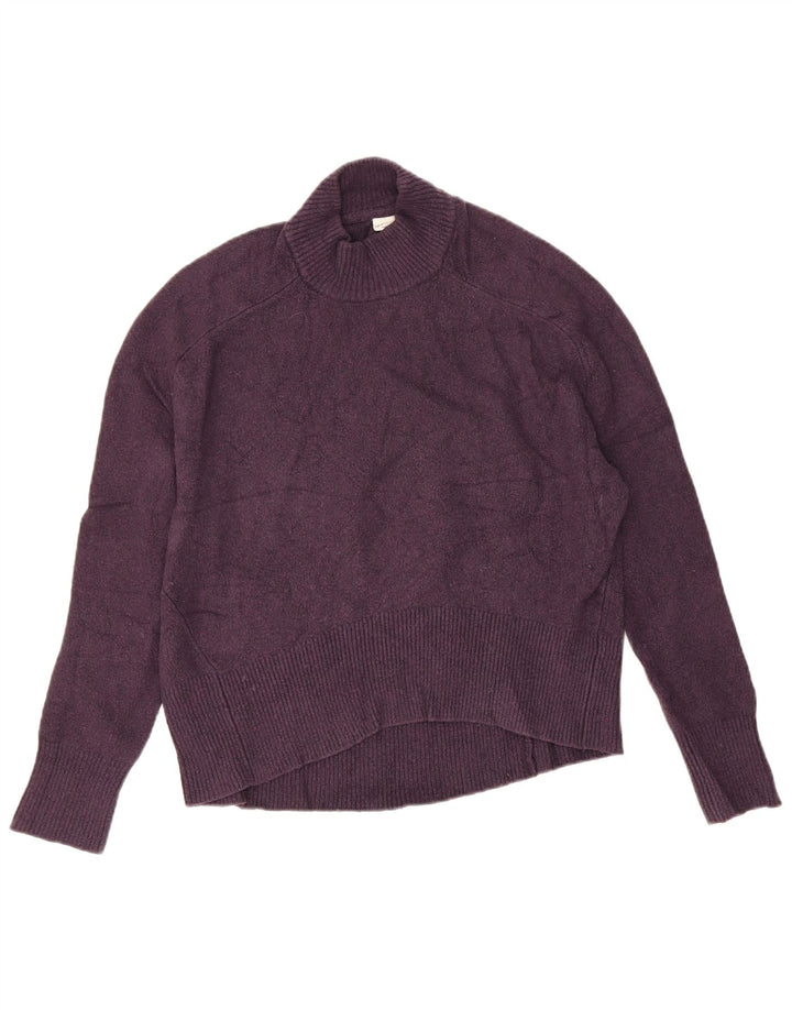 Suéter feminino John Lewis com gola alta e gola tartaruga Reino Unido 10 pequeno roxo