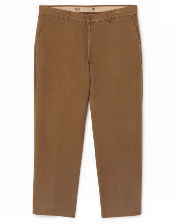 Farah Mens Weekend Straight Chino Calça W40 L29 Algodão Marrom