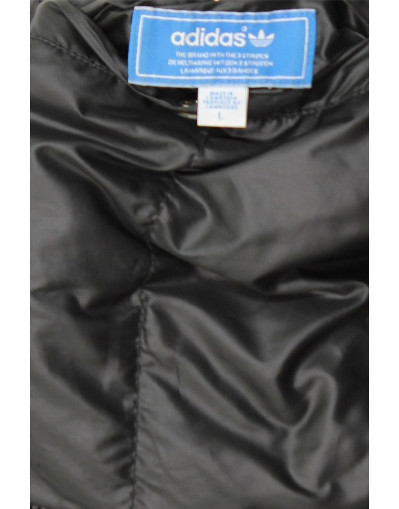ADIDAS Mens Padded Gilet UK 40 Large Black Vintage Adidas and Second-Hand Adidas from Messina Hembry 