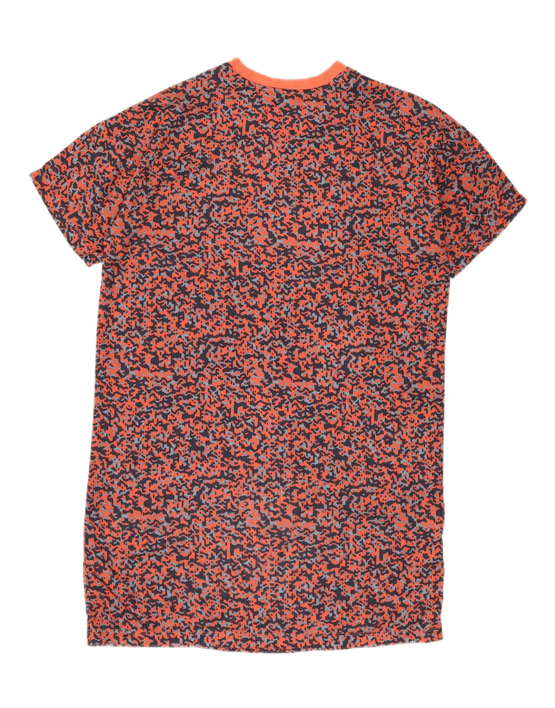Vestido camiseta feminino Adidas com estampa abstrata UK 10 pequeno multicolorido