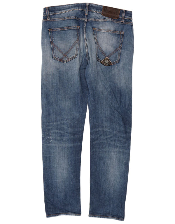 Roy Rogers Mens Jeans Slim W36 L30 Azul Algodão