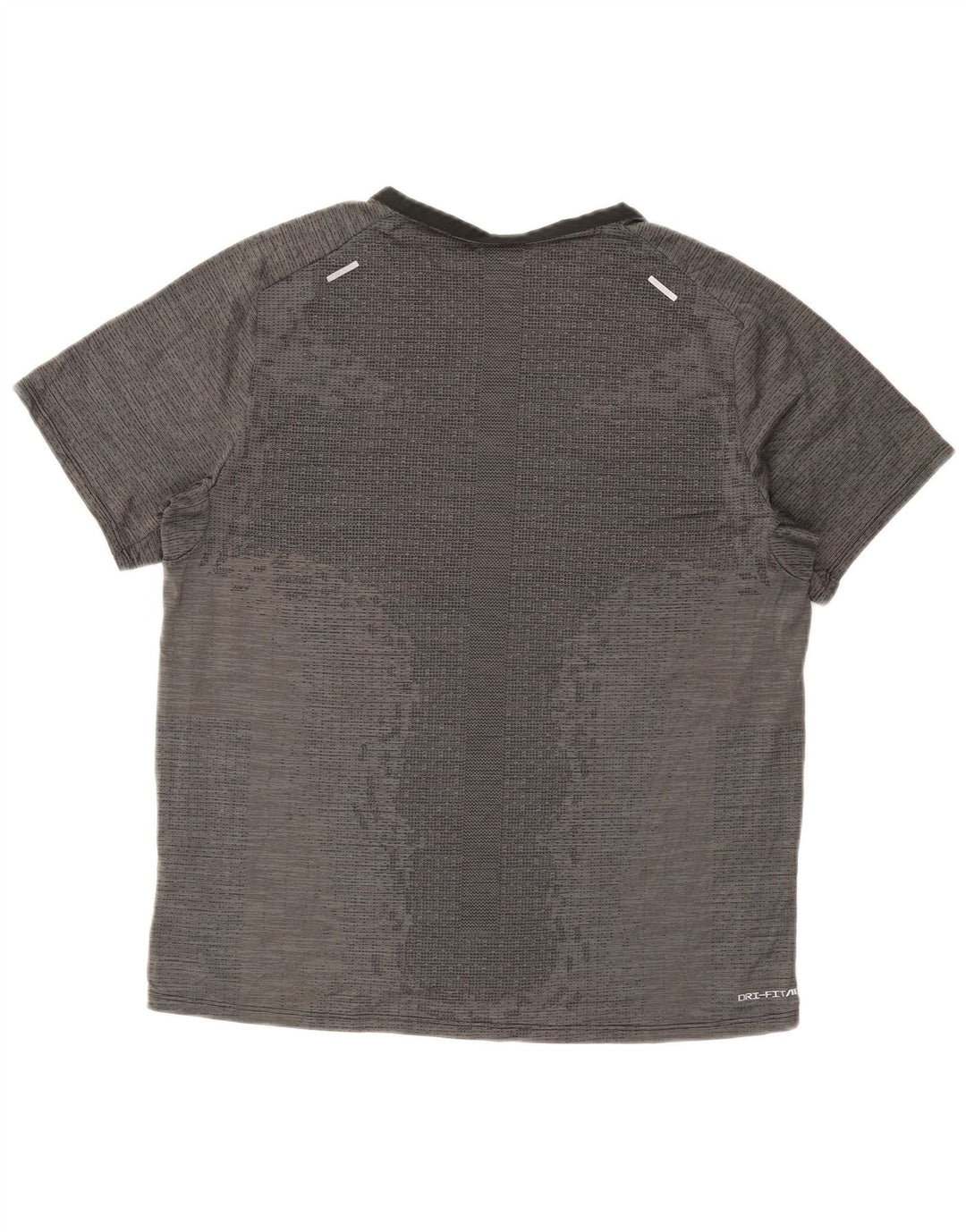 Camiseta masculina Nike Dri Fit Top grande cinza poliéster esportivo