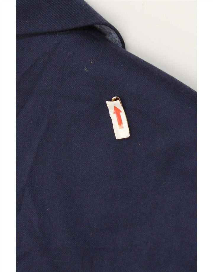 Jaqueta blazer masculina de 2 botões Marks & Spencer Reino Unido 38/40 azul marinho médio