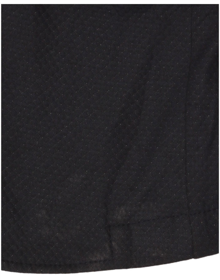 Jaqueta blazer masculina Zara com 2 botões EU 46 poliéster geométrico azul marinho pequeno