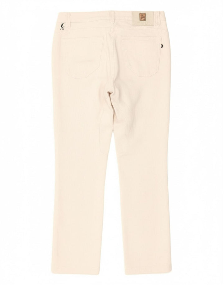SIVIGLIA Jeans retos femininos W27 L27 algodão branco
