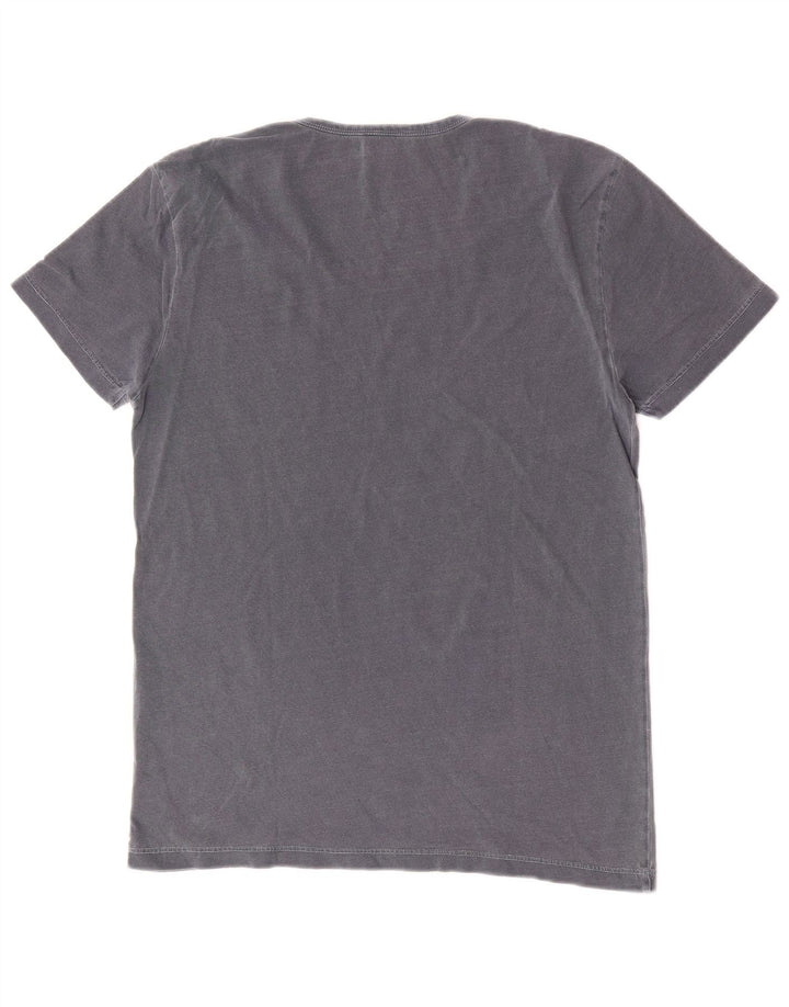 Camiseta masculina Hugo Boss pequena cinza