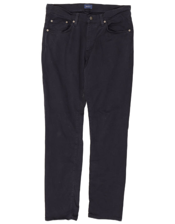 Gant Calça masculina slim casual W34 L32 algodão azul marinho
