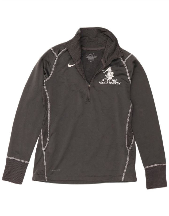 Moletom masculino Nike Kellam Field Hockey gráfico jumper cinza médio