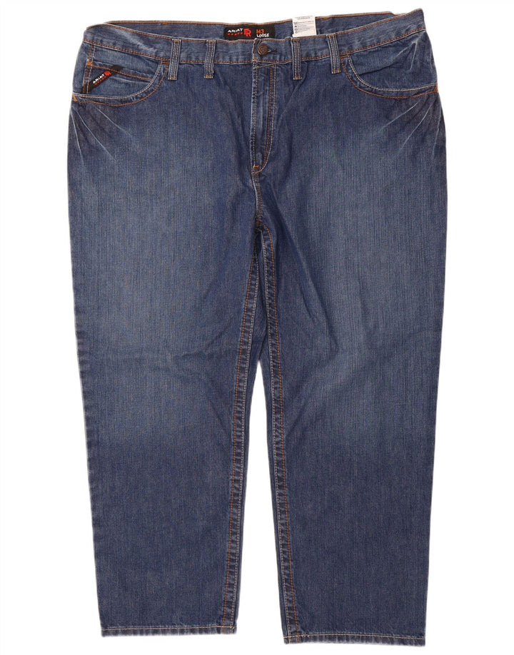 ARIAT Masculino M3 Calça Jeans Solta W48 L30 Azul Algodão