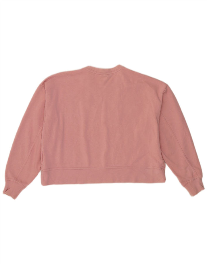Moletom Nike Feminino Crop Graphic Jumper UK 14 Médio Algodão Rosa