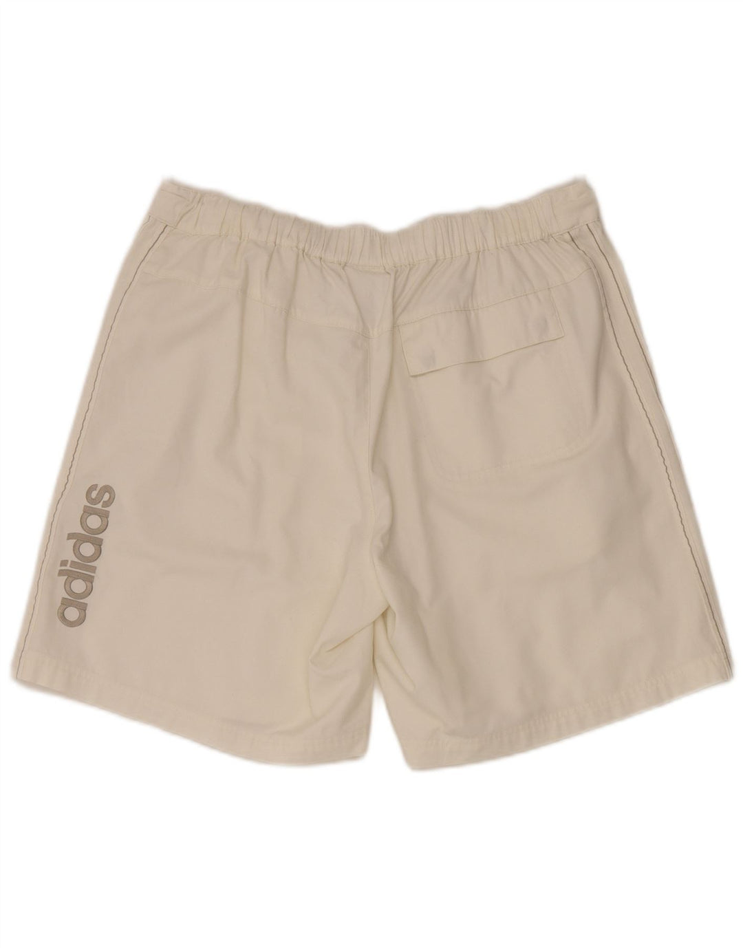 Adidas Womens Graphic Cargo Shorts Médio W34 Off White Poliéster