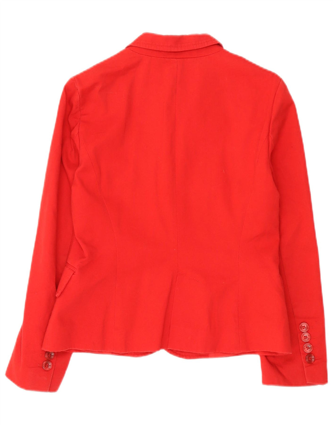 Jaqueta blazer feminina Zara com 2 botões EU 38 pequeno algodão vermelho
