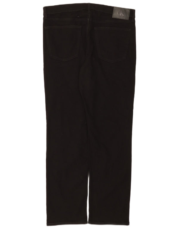 Calça jeans reta masculina Calvin Klein W36 L32 algodão preto