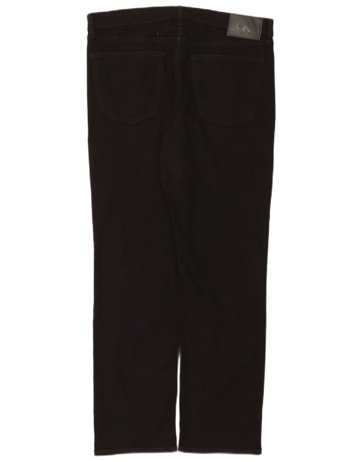 Calça jeans reta masculina Calvin Klein W36 L32 algodão preto