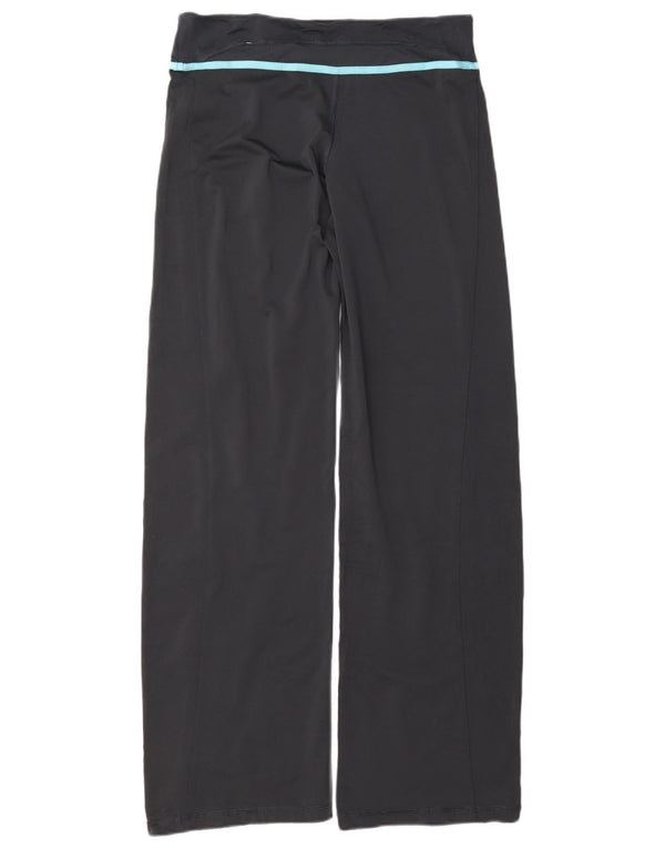 Calças de treino Adidas Womens Wide Leg UK 14 Grande Cinza