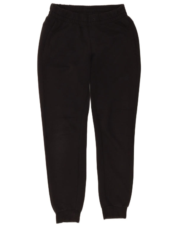 Adidas Womens Graphic Tracksuit Calças Joggers Reino Unido 8/10 Pequeno Algodão Preto