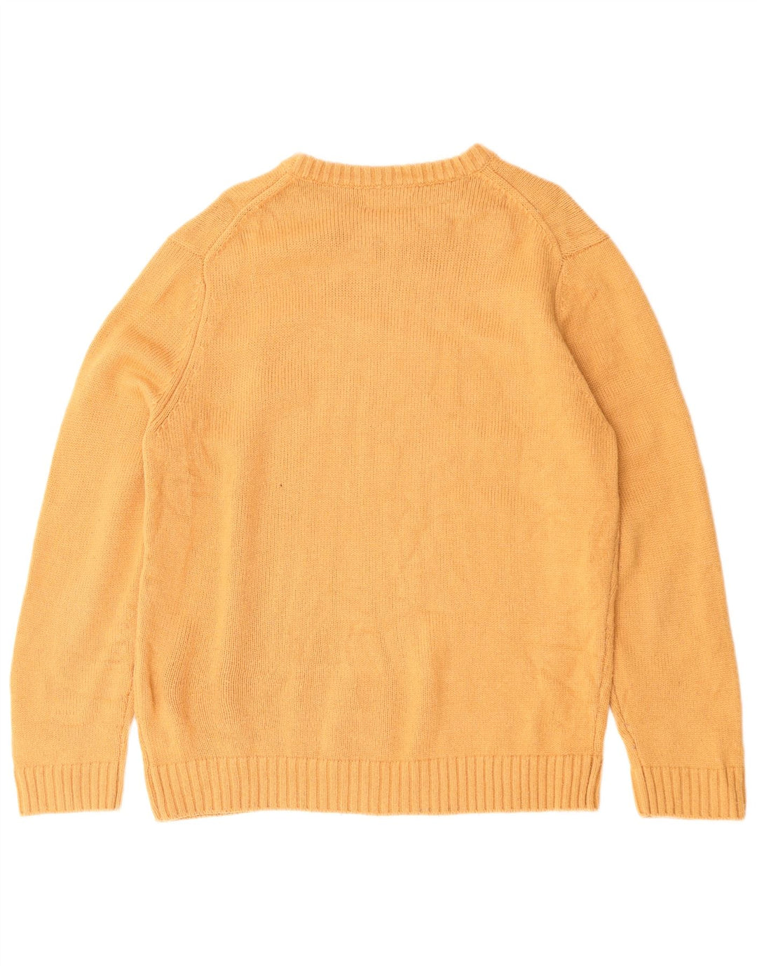 Zara Suéter masculino com gola redonda amarelo médio