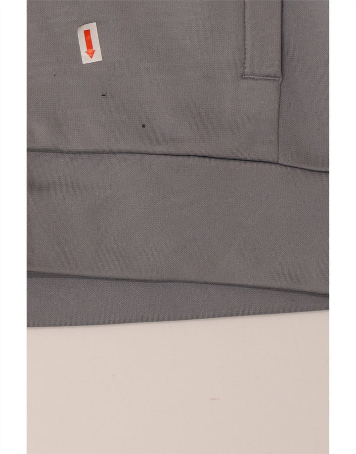 Suéter masculino Under Armour com zíper e pescoço em poliéster cinza médio