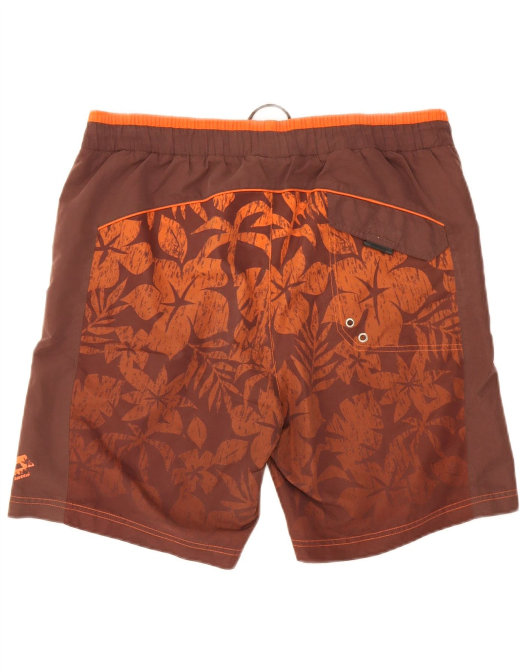 Shorts de natação masculino Lotto grande marrom floral