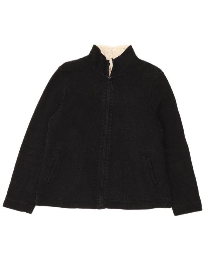 Jaqueta feminina Marks & Spencer Sherpa Tracksuit UK 14 grande preta