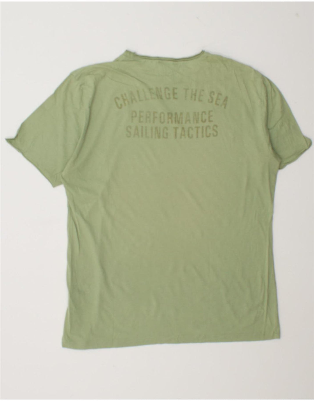 Camiseta gráfica masculina NORTH SAILS grande algodão verde