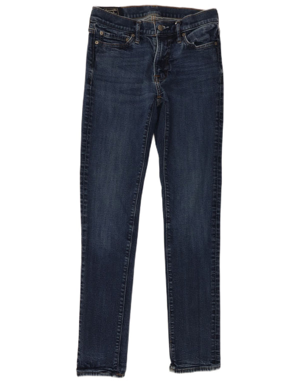 Calça jeans feminina Langdon Skinny Abercrombie & Fitch W29 L32 algodão azul