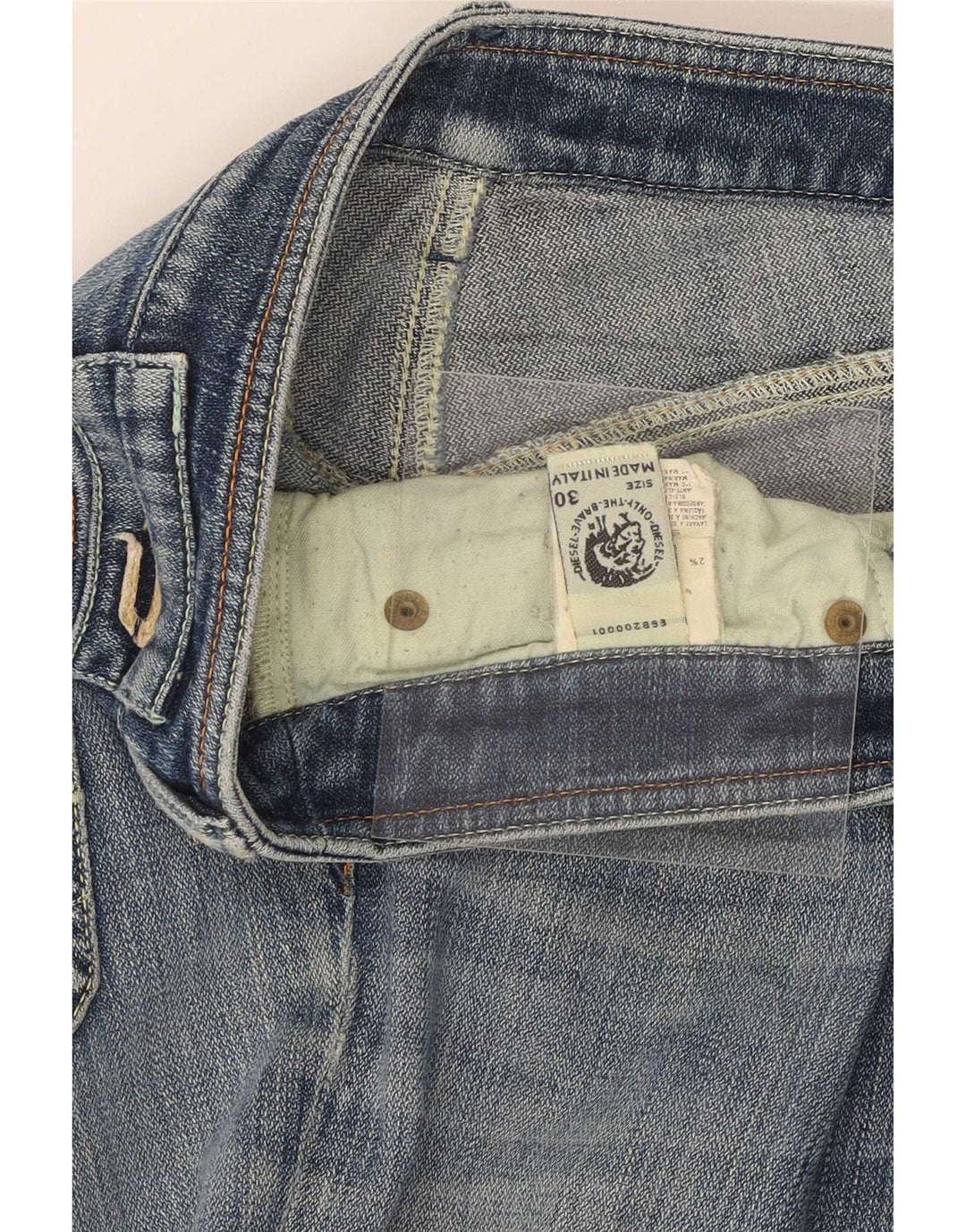 Diesel feminino bootcut jeans W30 L33 azul algodão