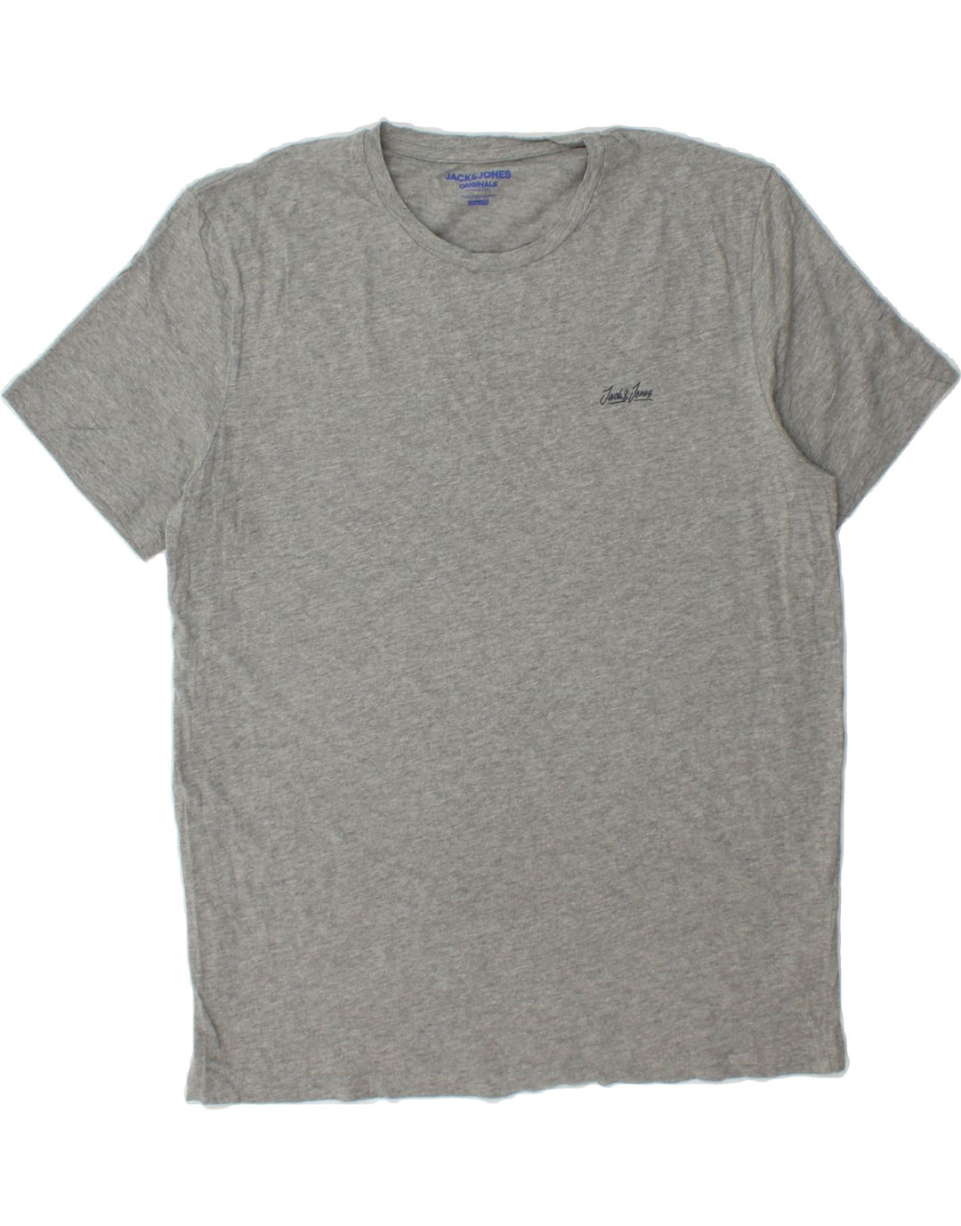 JACK & JONES Mens Regular Fit Graphic T-Shirt Top 2XL Grey Cotton Vintage Jack & Jones and Second-Hand Jack & Jones from Messina Hembry 