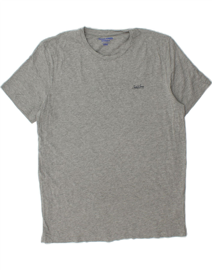 JACK & JONES Mens Regular Fit Graphic T-Shirt Top 2XL Grey Cotton Vintage Jack & Jones and Second-Hand Jack & Jones from Messina Hembry 