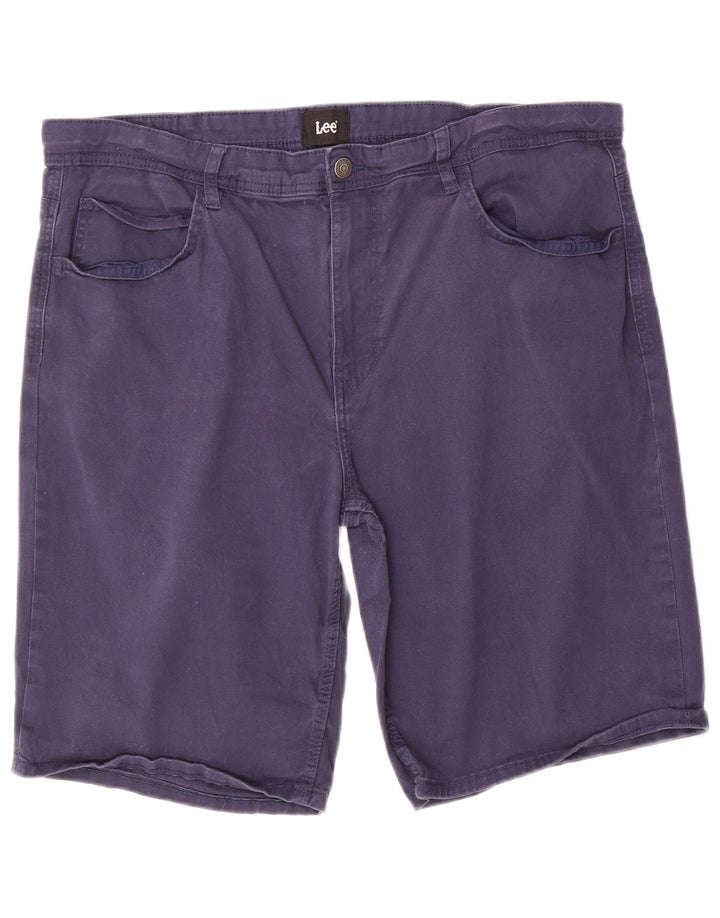Lee Mens Casual Shorts Grande W36 Azul Marinho Algodão
