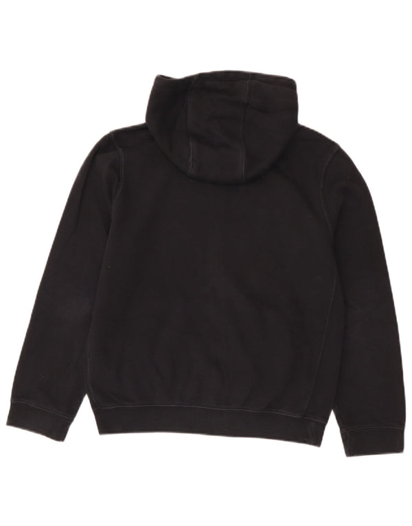 Suéter Nike Boys Zip com capuz 10-11 anos médio preto algodão