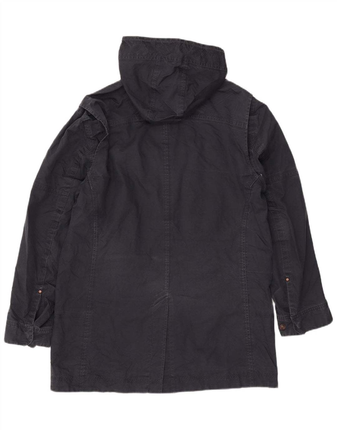 Jaqueta Parka masculina com capuz TIMBERLAND Reino Unido 40 grande algodão azul marinho