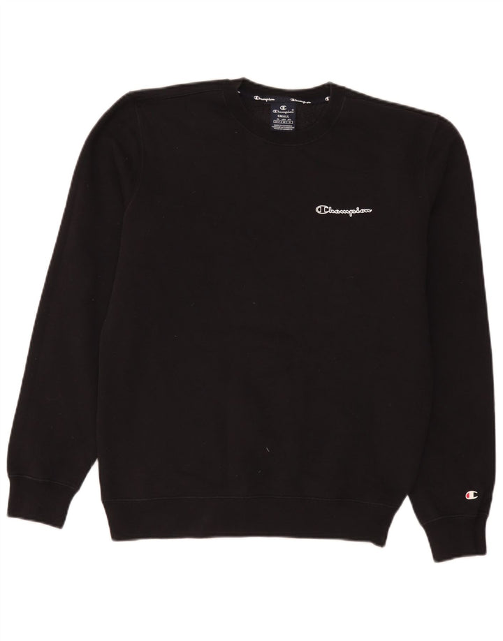 Champion moletom masculino jumper pequeno algodão preto