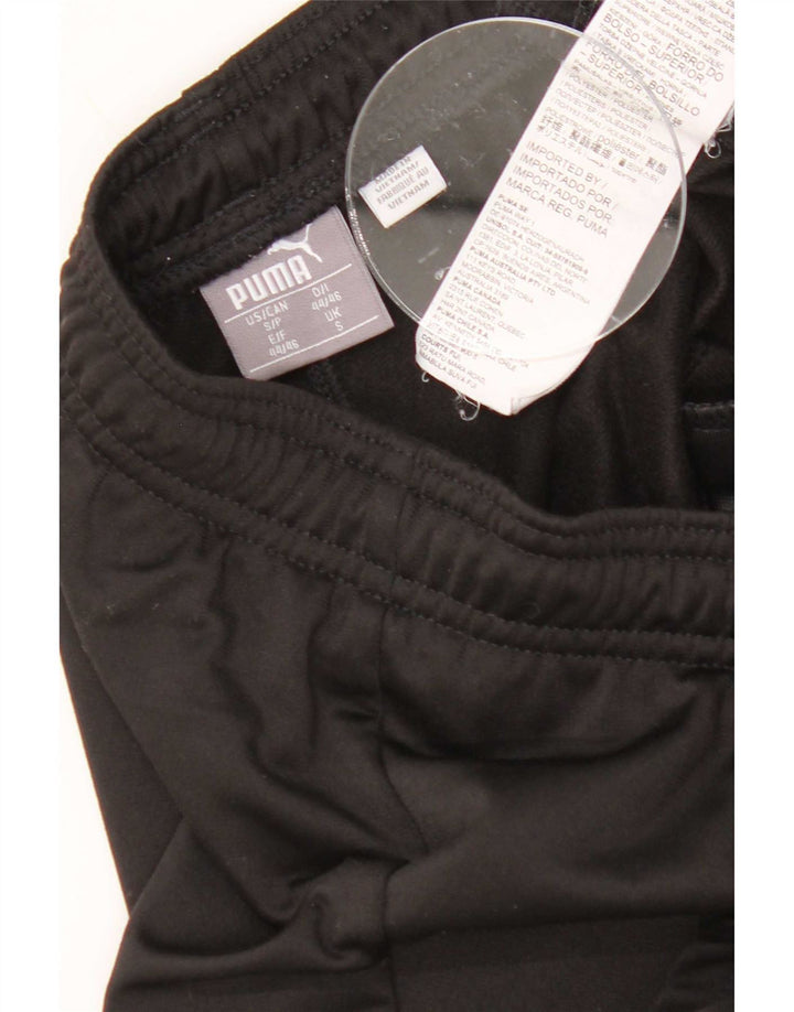 Calça de treino masculina Puma pequena preta poliéster