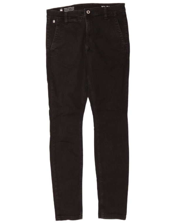 G-Star Mens Jeans Slim W32 L36 Algodão Preto