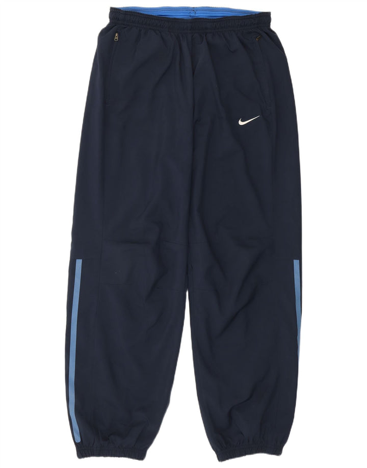 Calça de treino masculina Nike joggers grande poliéster azul marinho