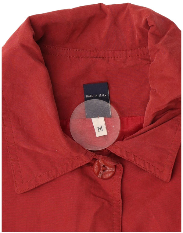 Sobretudo feminino vintage grande UK 14 vermelho médio